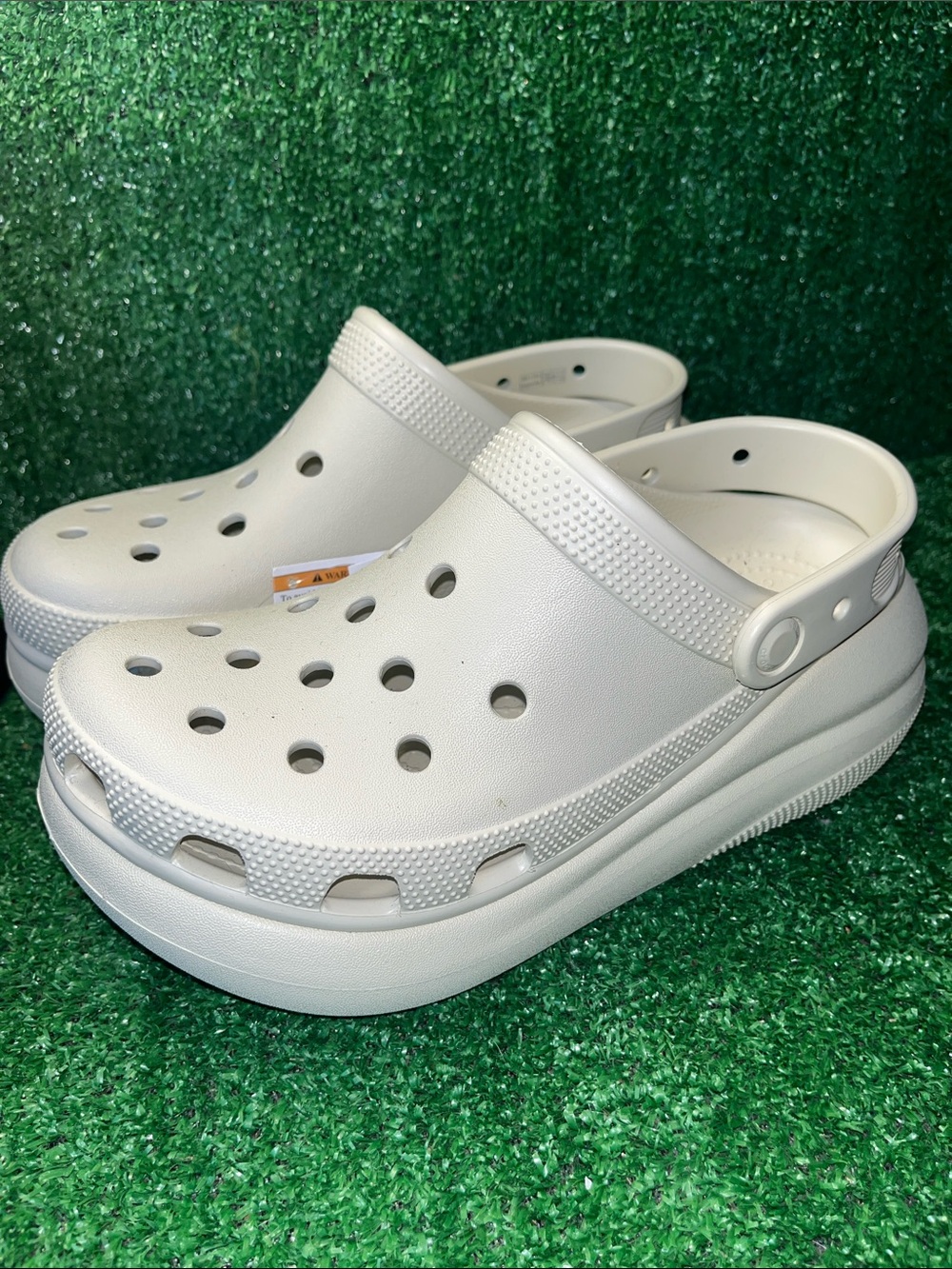 Crocs Classic Crush Clog Bone Women’s 9 (Men’s 7) Unisex Clog New Beige